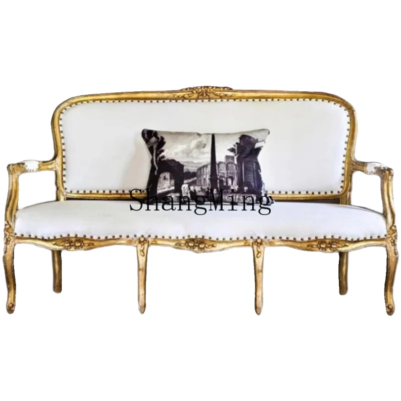 

WYX retro double triple sofa rural studio furniture