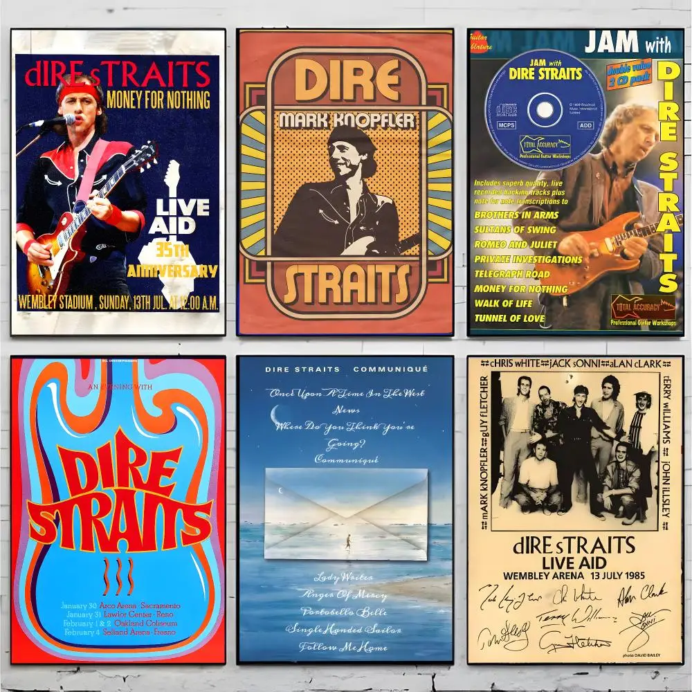 Band Rock Dire Straits Poster Superior Home Space  Indoor Decorative Art & Home Decor