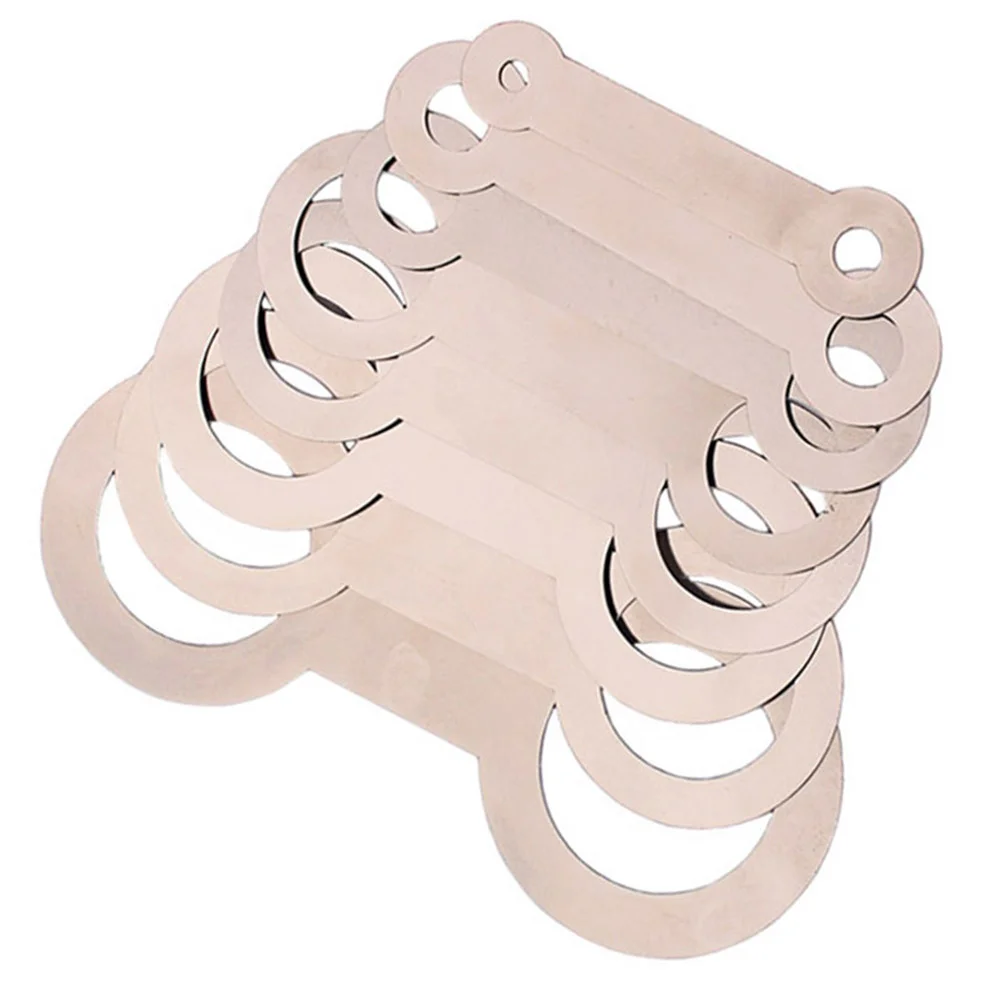 

8 PCS Saxophone Pad Leveling Rings Tool for Repair Adjust Instrument Pads Easy Install Remove Lasting Suitable Sax Flute