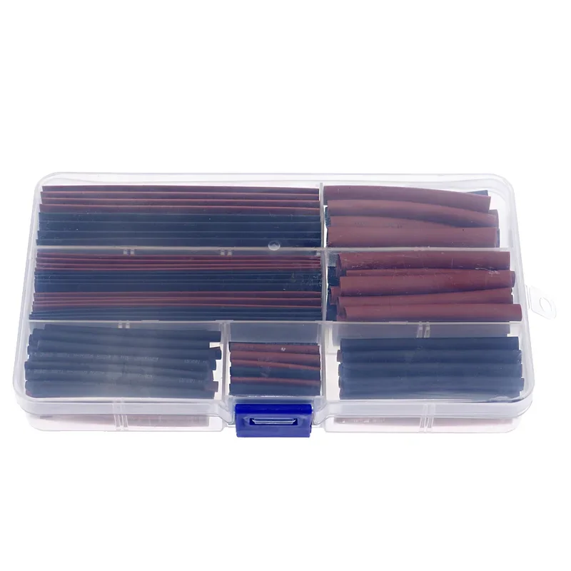 150Pcs 2 : 1 Polyolefin H-type Heat Shrink Shrinking Tubing Tube 2mm 2.5mm 3.5mm 5mm 6mm 8mm 10mm 13mm Red Black kit set