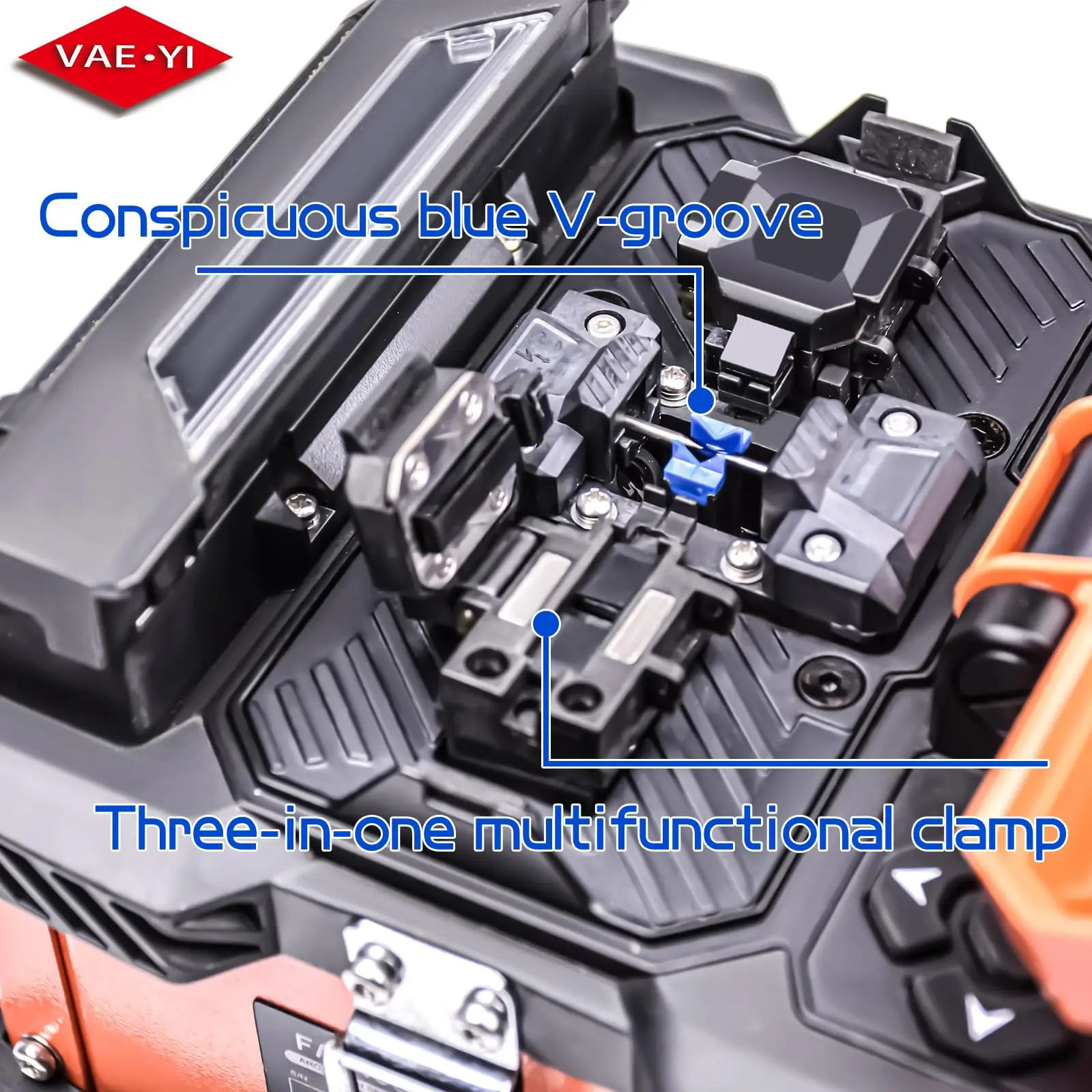 VAEYI FTTH Fiber Optic Fusion Splicer Machine Core Alignment Fusion Splicing Machine 7sec Splice Time 250μm Fiber, 900μm FA-40S