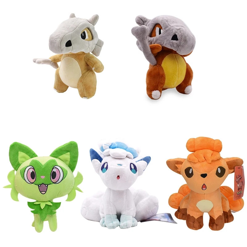 Cubone Sprigatito Alolan Vulpix Pokemon Push Dolls Raichu Azumarill Snivy Butterfree Magikarp Emolga Cartoon Stuffed Toys Gifts