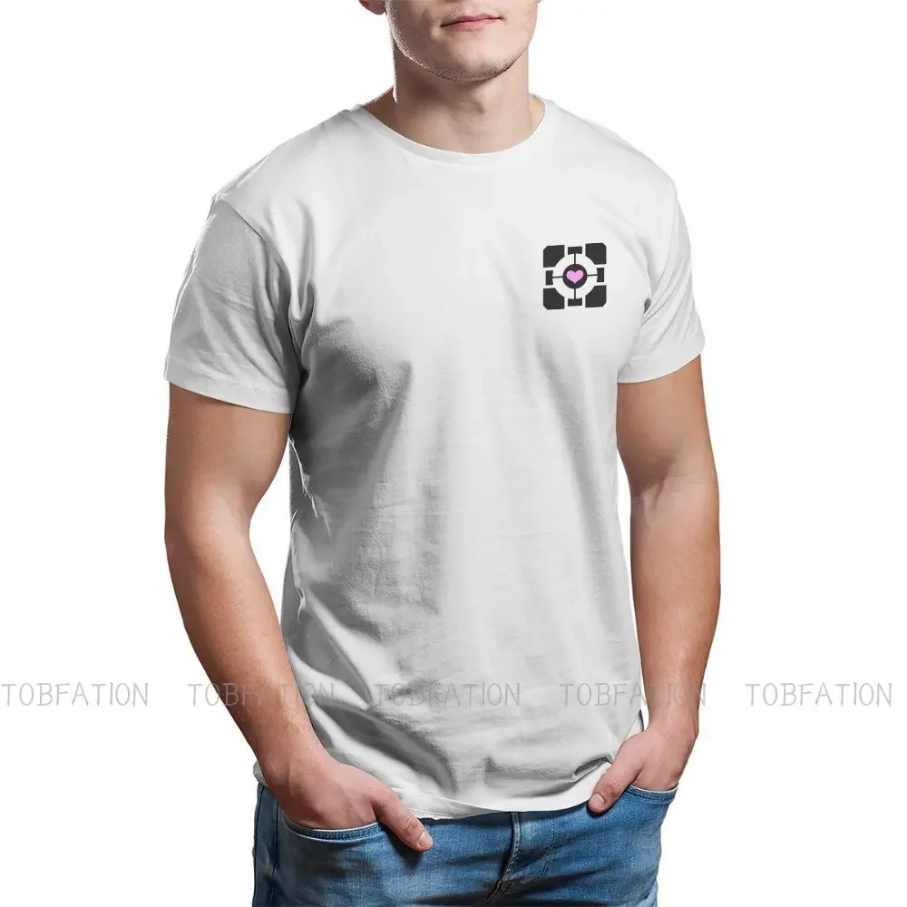 Portal Game Crewneck TShirts Pocket Companion Classic Personalize Homme T Shirt Funny Clothing Size S-6XL