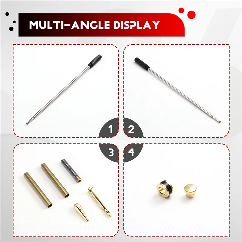 Top-10 Set Pen Making Kit With Refill Copper Pen Turning Supplies For Pen Making Classroom Teacher