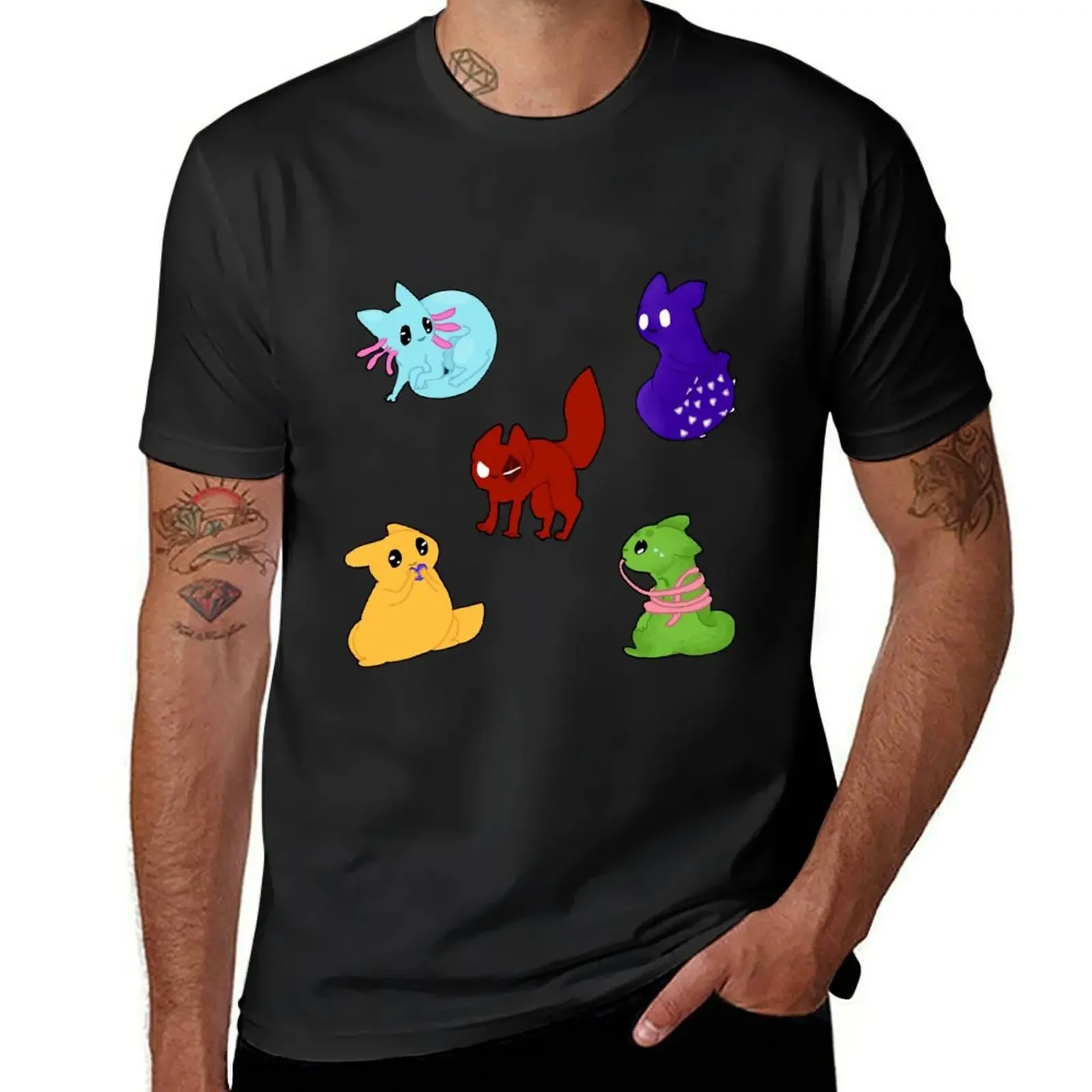 

Rain World Downpour slugcats T-Shirt baggy shirts oversized t shirt summer tops designer shirts men t shirts