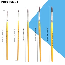 1Pcs Dental Lab Tech Nylon Brush Dentist Shaping Plastic Glaze Interdental Brush Pen on Porcelain Crow Holder Glazed Dental Tool