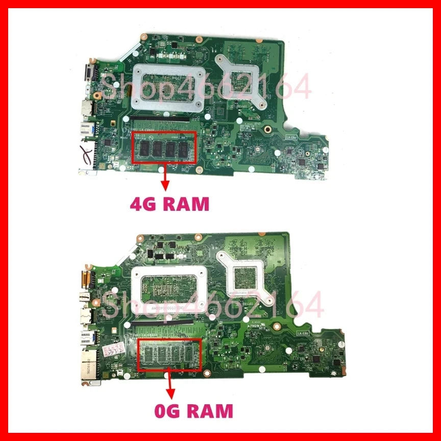 Imagem -05 - Placa-mãe para Acer Aspire La-e892p A51551g A615-51g A315-53g Placa-mãe com Cpu i3 i5 i7 A517-51g Gpu 0g Ram 4g