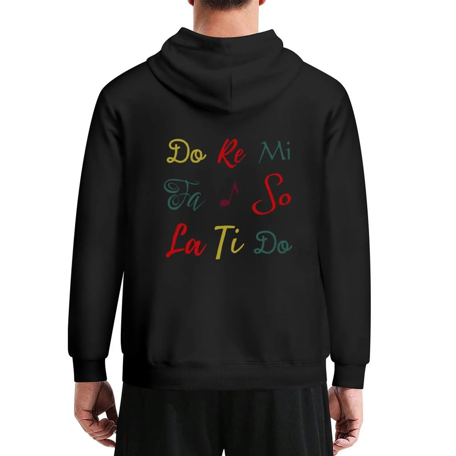 

Whimsical Do Re Mi Cute Sound of Music Song Pattern Hoodie autumn clothes korean autumn clothes men clothing men's hoodies