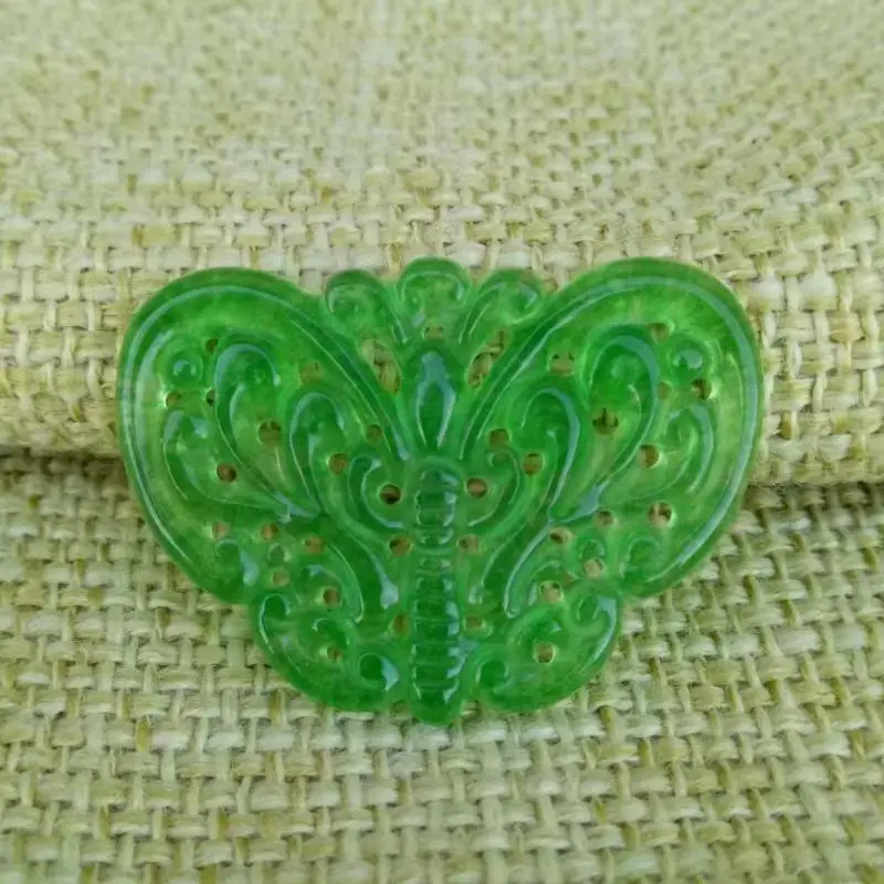 

Myanmar Jadeite Green Burma Jade Butterfly Beads For Jewelry Making Diy Bracelet Charms Necklace Pendant Earring Accessories