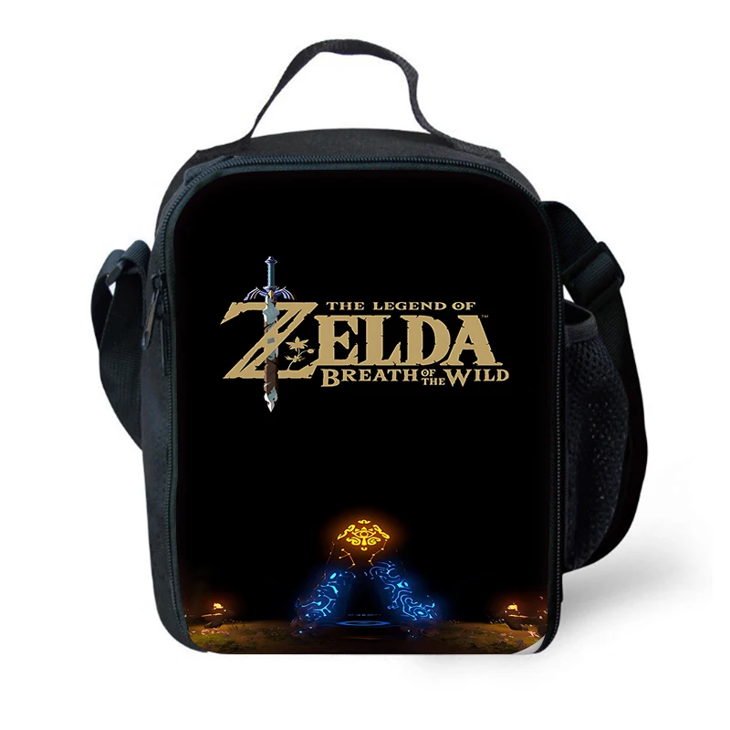 Bolsa grande con aislamiento para niños, bolsa de capacidad The Legends of Zeldas para niños y niñas, pícnic al aire libre, fiambrera térmica