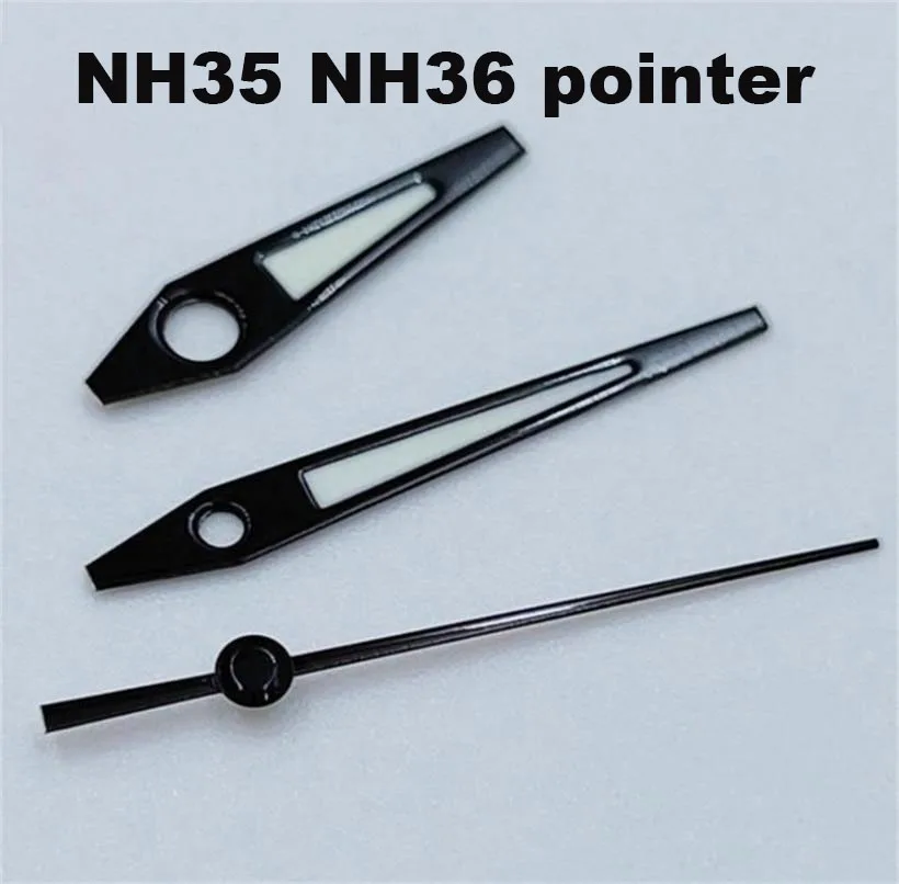 Adatto per NH35 NH36 7S26 7S36 4R35 4R36 Movimenti Ora minuto secondi Nottilucenti Tre aghi Puntatore orologio Accessori