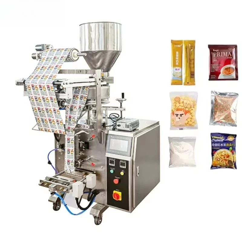 Automatic Food Granule Sugar Salt Spice Powder Pepper Flour Coffee Sachet Grain Bean Bag Small Ertical Stick Packing Machine
