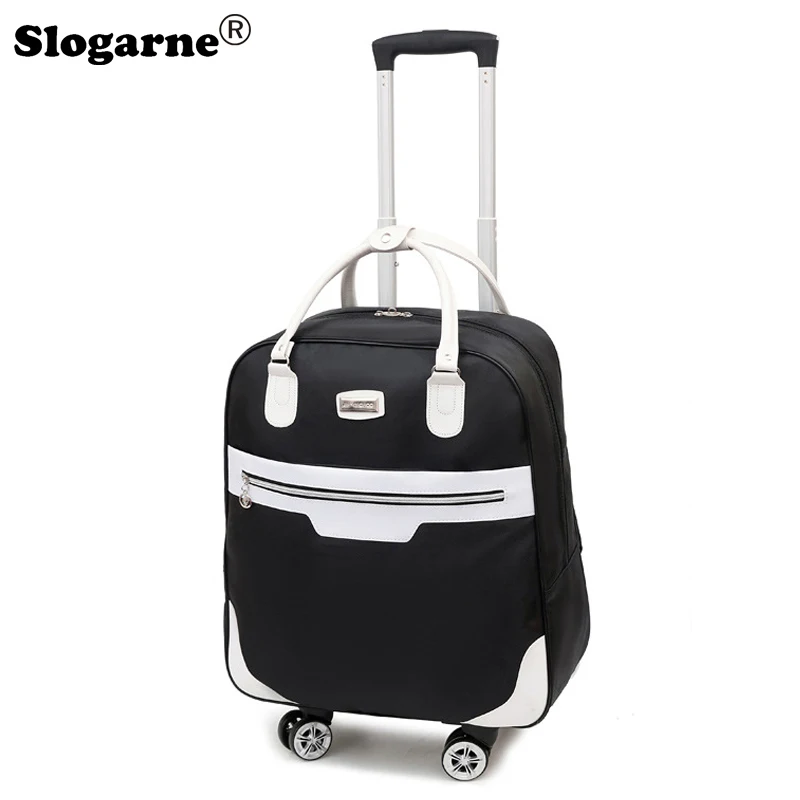 

Women Waterproof Travel Duffels Men Business Trip Bag Oxford Suitcase Students Rolling School Bag New Backpack Trolley Luggages
