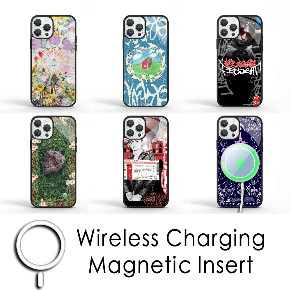 Bladee 333 Drain Gang Dancer Phone Case For IPhone 16 15 Pro Max Case 14 Plus 13 12 11 Magesafe Magnetic Wireless Charge Cover