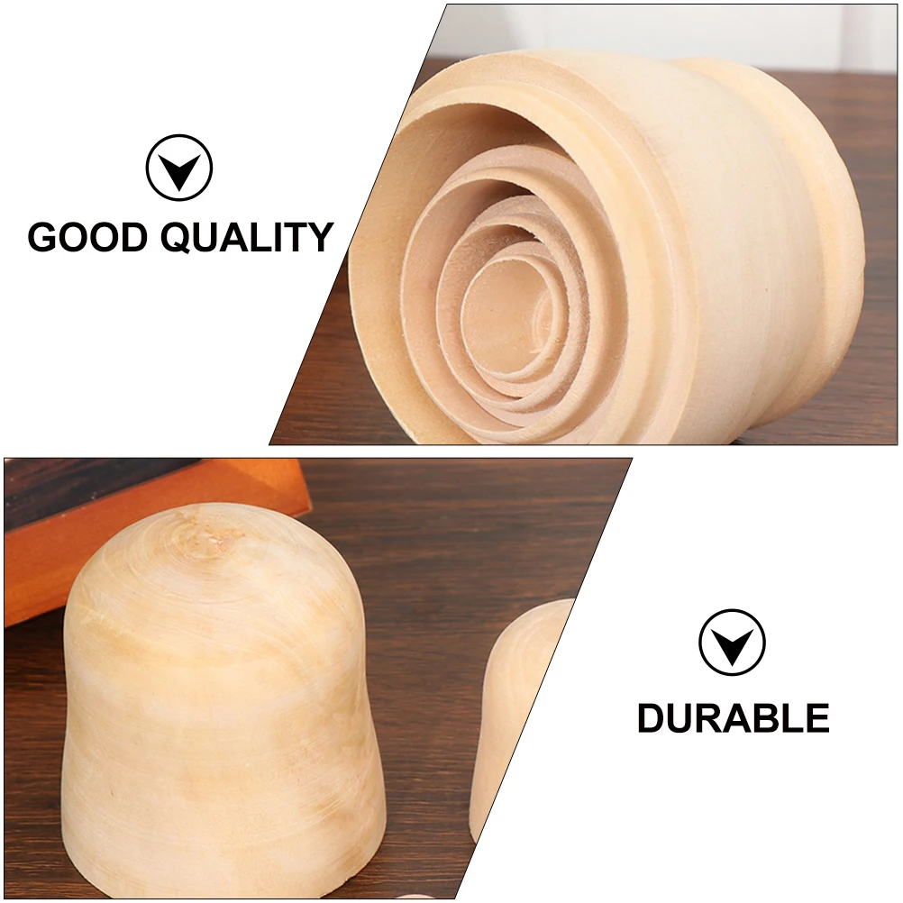 

DIY Desktop Decor DIY Models Wooden DIY Supplies Kids Painting Matrioska DIY Toy