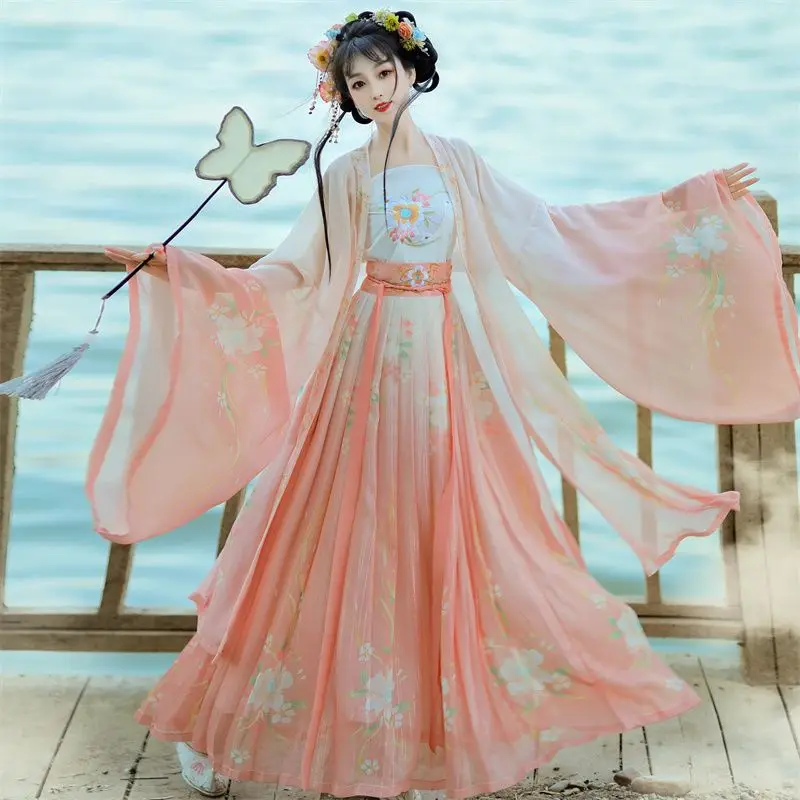 

Yourqipao Hanfu Chinese Traditional Dress Cosplay Costumes Show Stage Fashion Clothes Women Clothing Party Fairy Dress