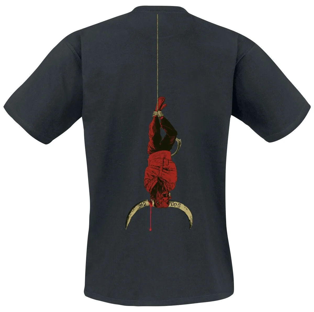 Queens of The Stone Age Ouroboros Tee, Alt Rock T-Shirt with Snake Knife Print & Band Logo, Band Fan Merch