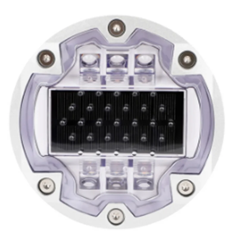 ABRB-솔라 로드 스터드 6개 나사 포함 지면 매립형 LED 캣아이