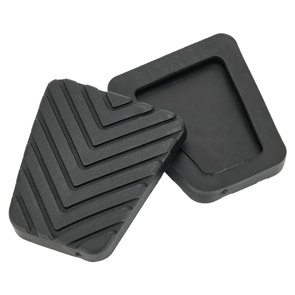 1pair Auto Clutch Brake Pedals Accelerator Pedal Rubber Pad Covers Black Rubber 6.3x5.6x1.1cm Pedal Pad Automobiles Accessories