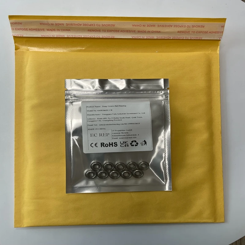 

10PCS SMR104 ZZ CB 4x10x4 mm Stainless Steel Hybrid Ceramic Ball Bearing L1040ZZ SMR104ZZ CB Reel Bearing RC Bearing
