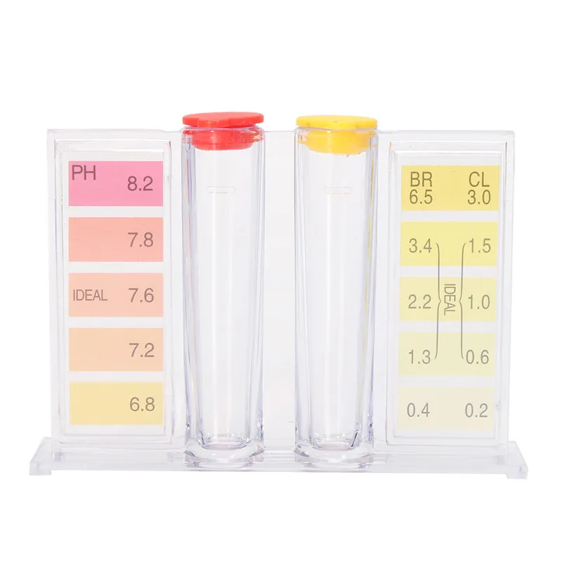 Kit de prueba de agua de PH y cloro, probador de hidroherramienta, prueba de alcalinidad de agua de piscina, accesorios de acuario hidropónico