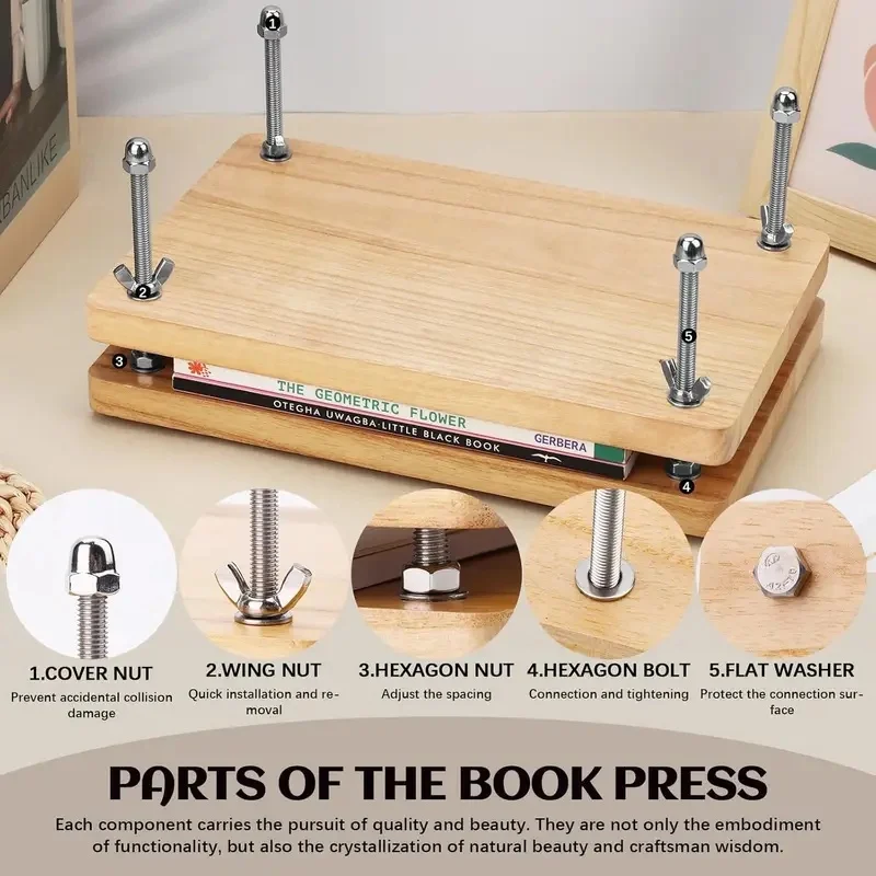 wooden-book-press-binding-tool-flat-paper-press-machine-for-desktop-diy-greeting-cards-labels
