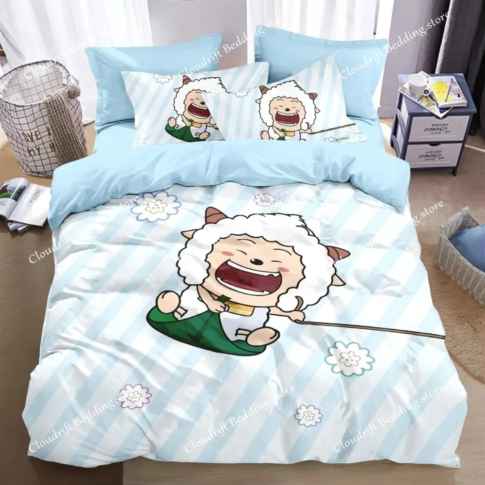 

Cartoon cuteMotif ,Microfibre Bedding Sets, Children's Bed Decor Duvet Cover for Teenagers adult with Zip Room Decor