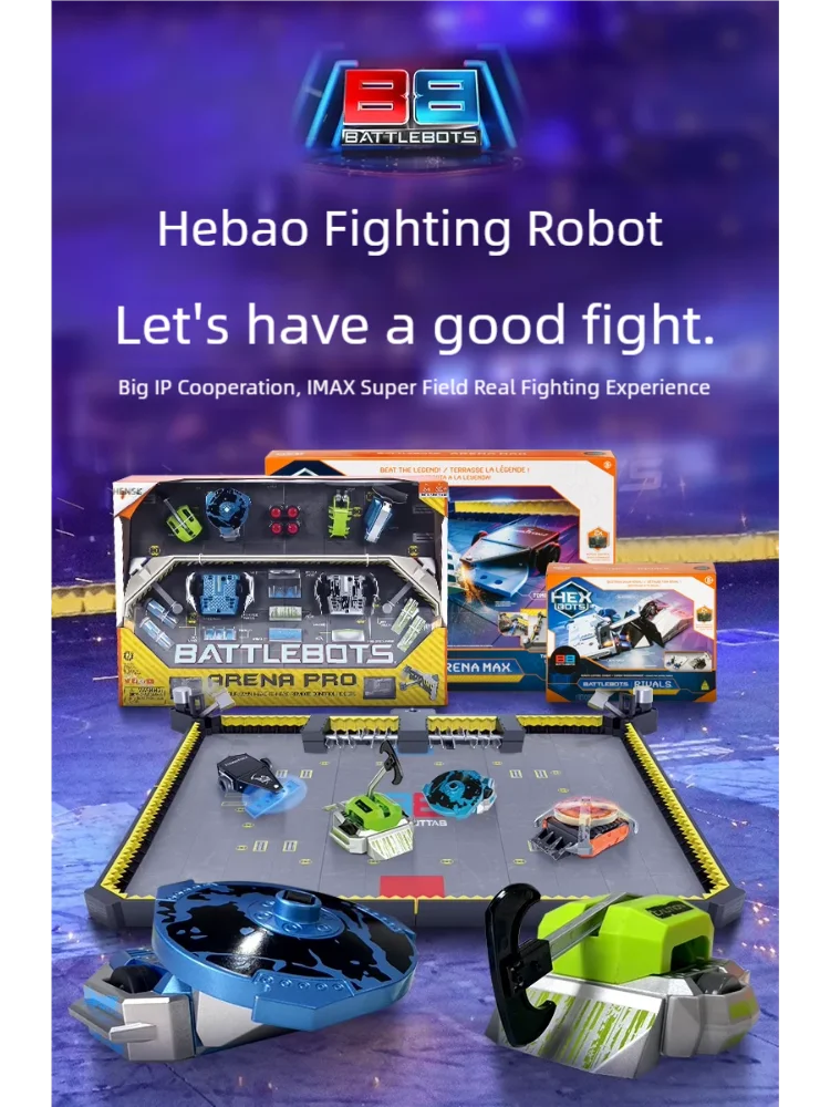 HEXBUG BattleBots Arena Pro, Remote Control Robot Toys for Kids with Over 100 Configurations, STEM Toys for Boys & Girls Ages 8