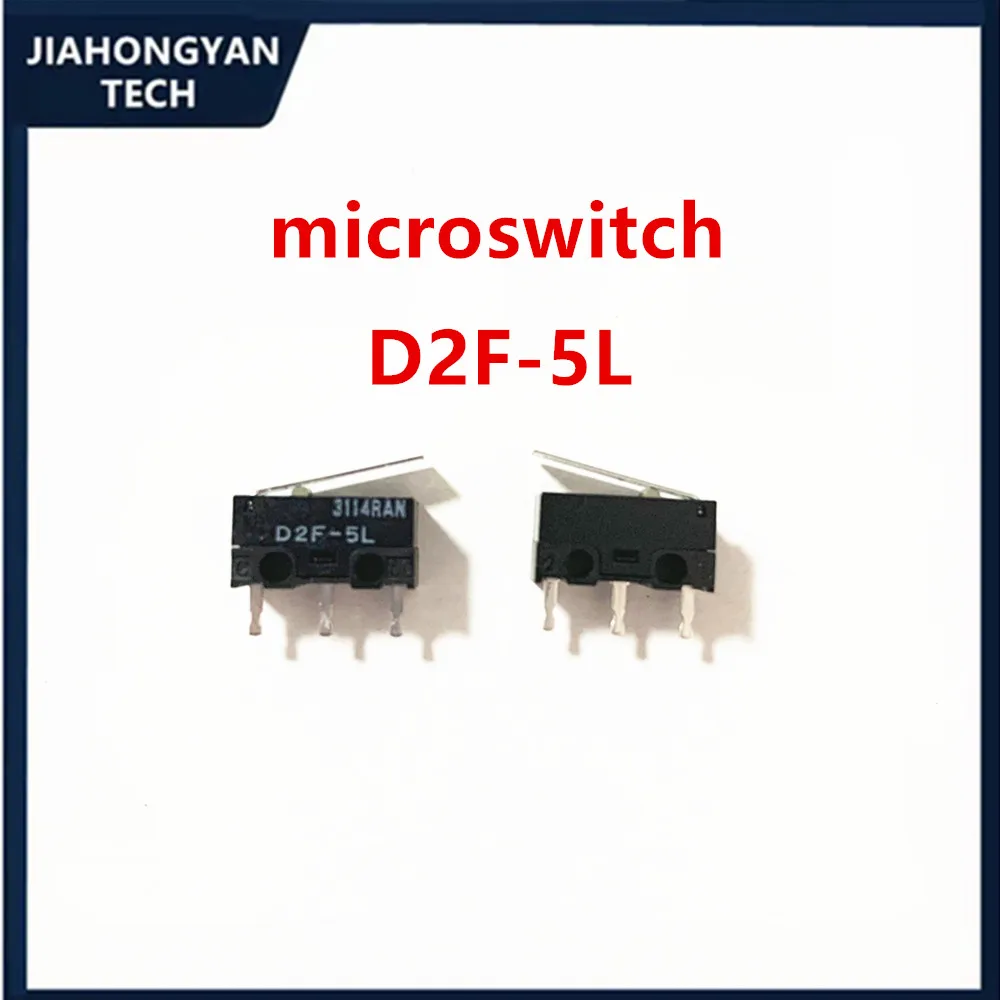 50PCS 100PCS 200PCS 500PCS Original micro switch D2F-5L mouse small limit travel switch button  D2F-5L