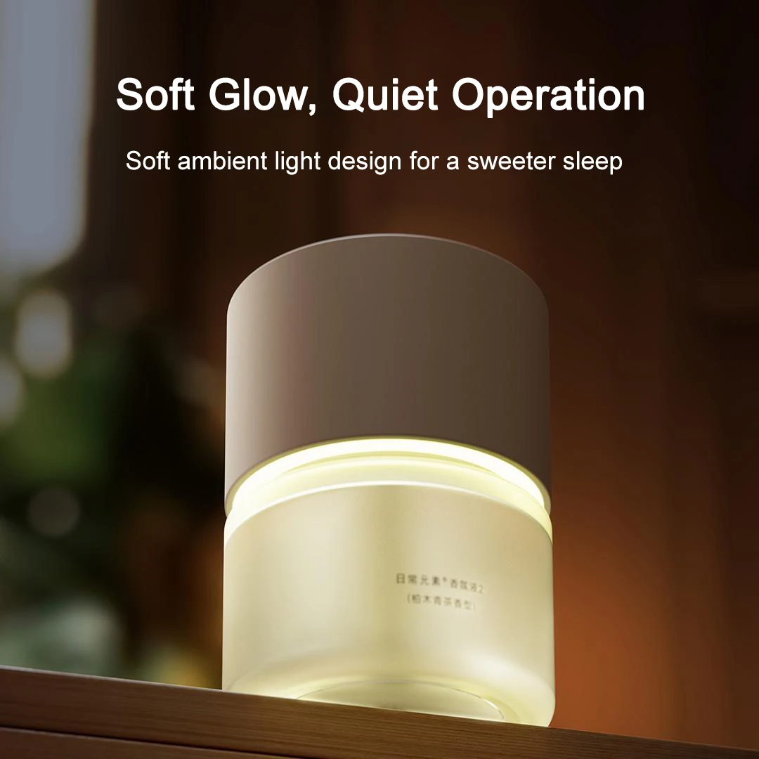 MIJIA Smart Scent Diffuser 2, Sealed Bottle, 2 Scents Wood Tea & Lychee, Aroma Diffusers 135 mL, 3 Levels, 60 Days Use, Type‑C image 3