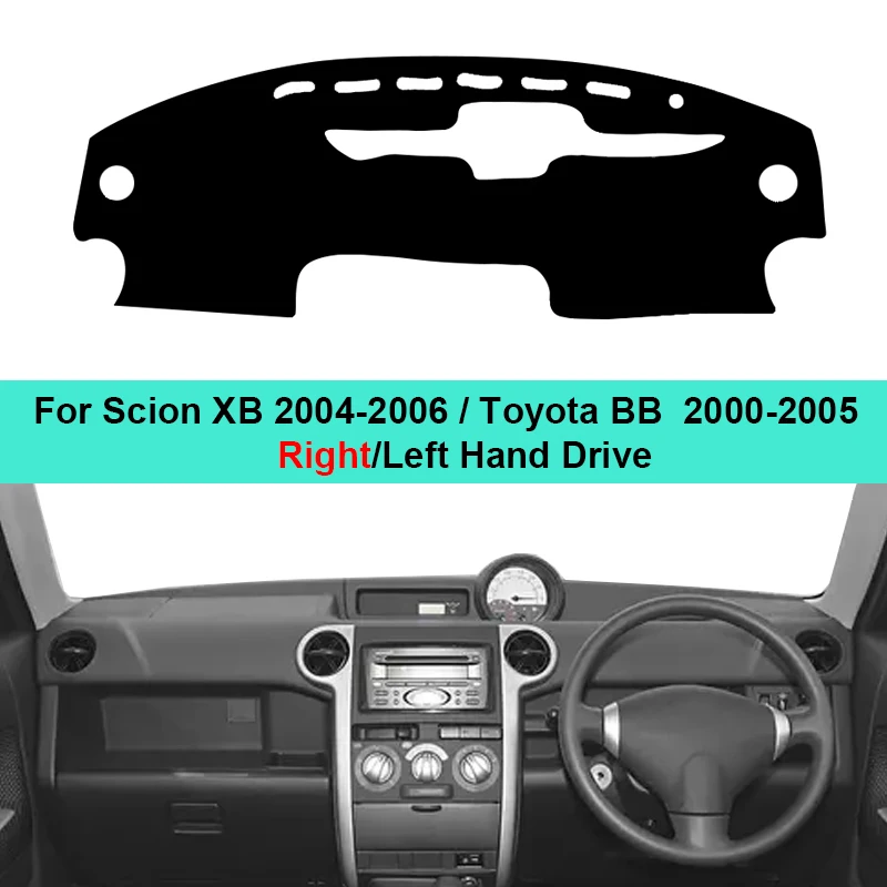 2 Layer Car Dashboard Cover Carpet For Scion XB 2004-2006 For Toyota BB 2000-2005 LHD RHD Dash Mat Cushion Anti-sun