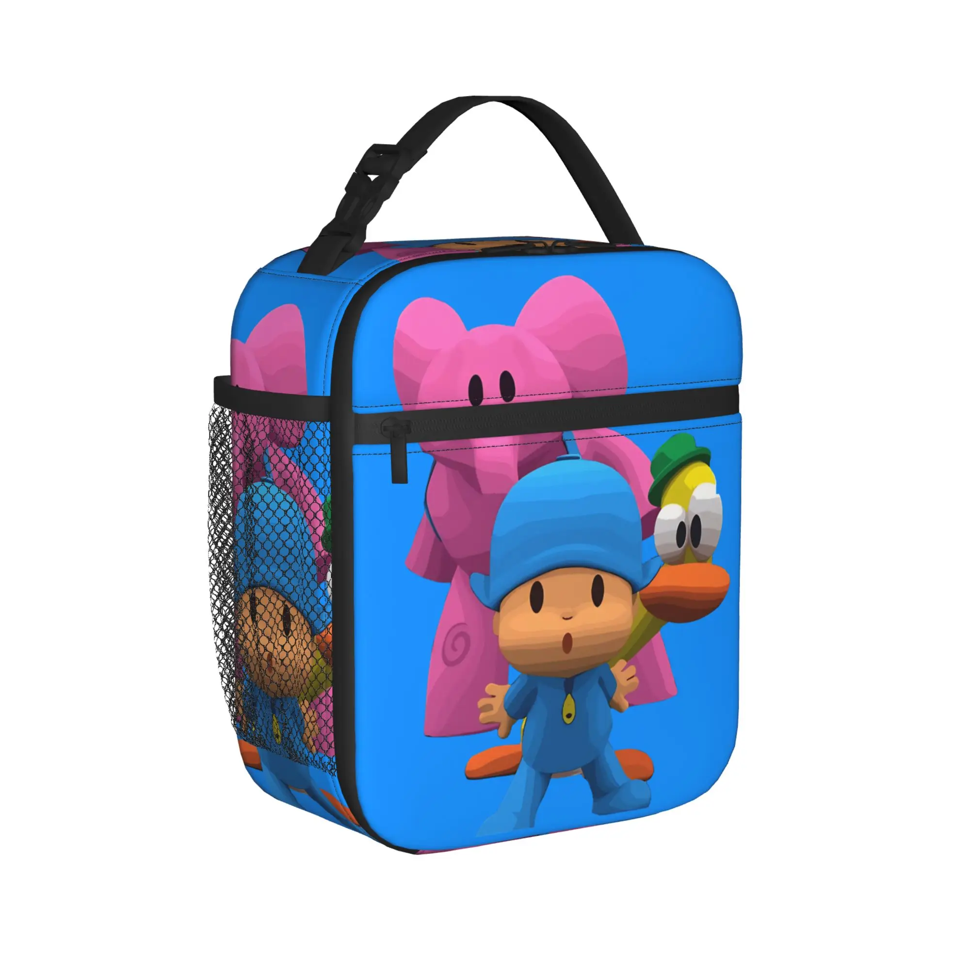 Pocoyoed Friends Super Hero Friends  Insulated Lunch Bag Thermal Bag Reusable,Meal Container Large Tote Lunch Box Outdoor