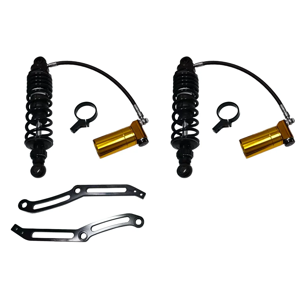 

Adjustable Remote Reservoir Rear Suspension Shocks Metal Fit for Touring 14-25