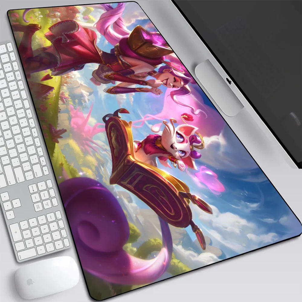 League of Legends Yuumi Large Gaming Mouse Pad Computer Laptop Mousepad Keyboard Pad Desk Mat PC Gamer Mouse Mat Office Mausepad