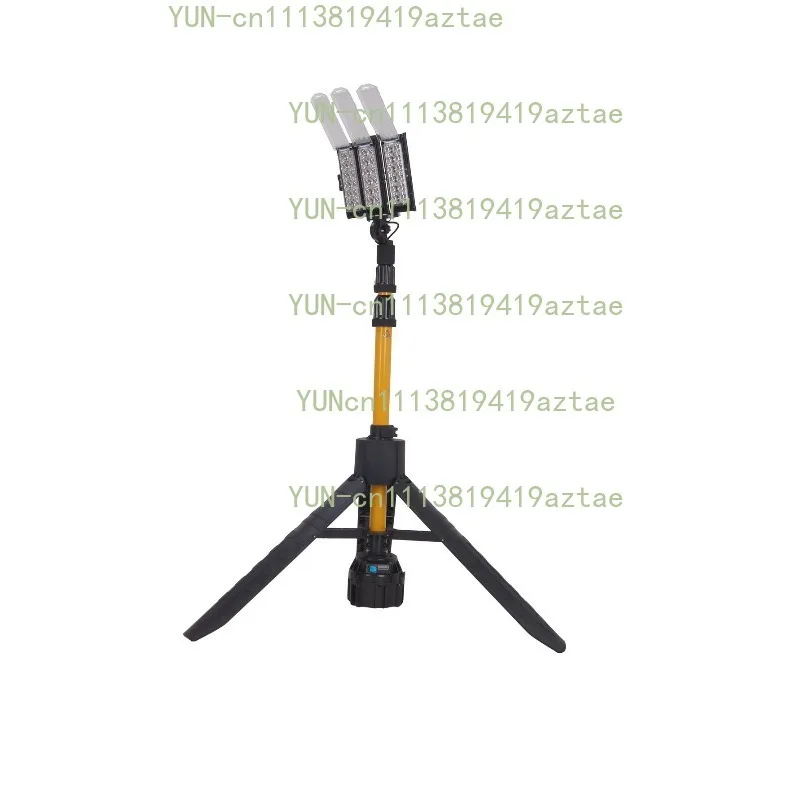 108W Powerful LED Work Light On Tripod, 10000 Lumen Rotating Flood Light Emergency Searchlight
