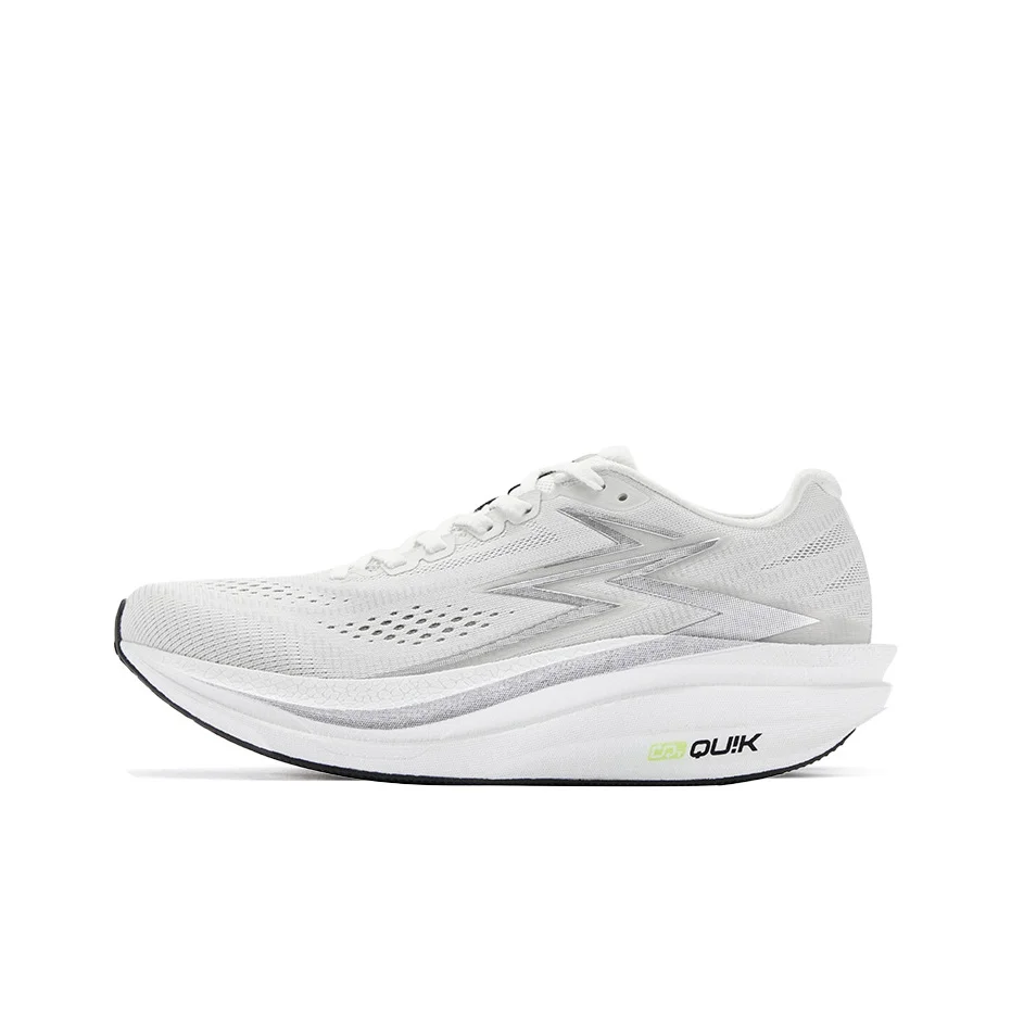 361 Flame 4.5 MIX Low top Carbon Plate Training For Track And Field Competition Running Shoes Unisex Silver White 672532217F-1