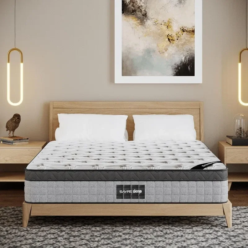 

Diamond Mattress Cooling Gel Memory Foam Pocket Springs Hybrid Queen Size Mattress in a Box, CertiPUR-US Certified