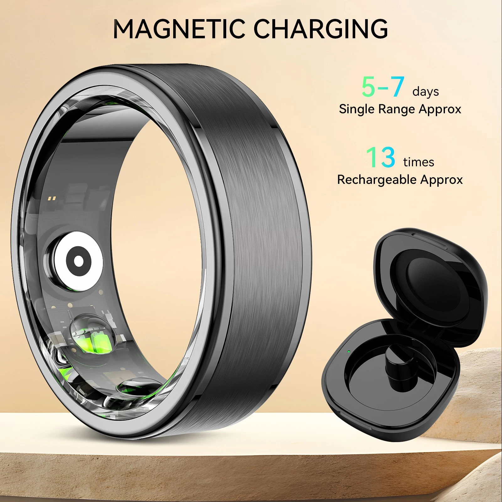 

Новое умное кольцо для мужчин, монитор сердечного ритма, здоровья, IP68, водонепроницаемый женский спортивный трекер, фитнес-смартринга для Android, IOS, подарки