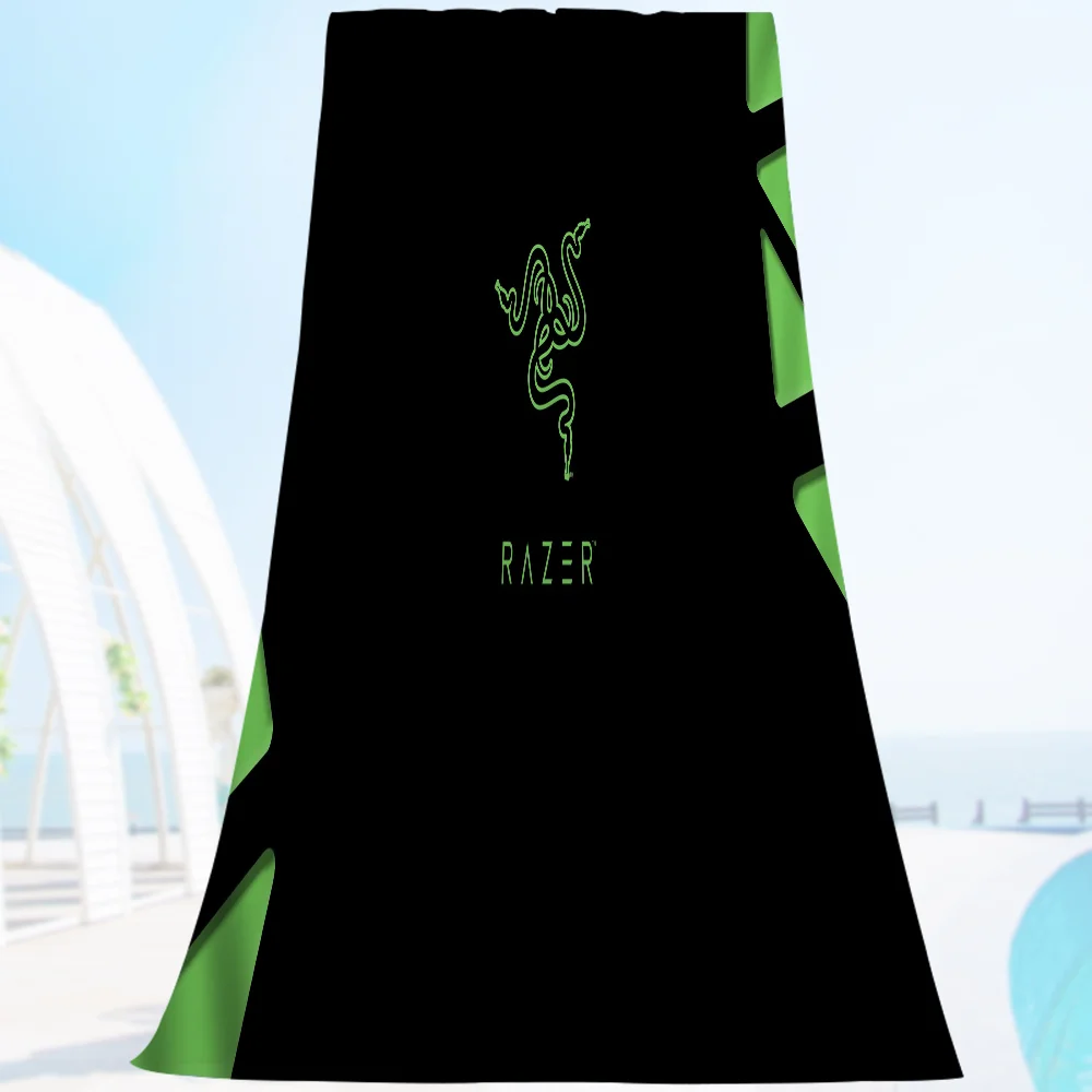 منشفة شاطئ ماصة ماصة على شكل R-razer للأطفال ، تصميم كرتون لطيف ، حمام كبير ، حمام سباحة ، سباحة ، سفر ، صيف #5