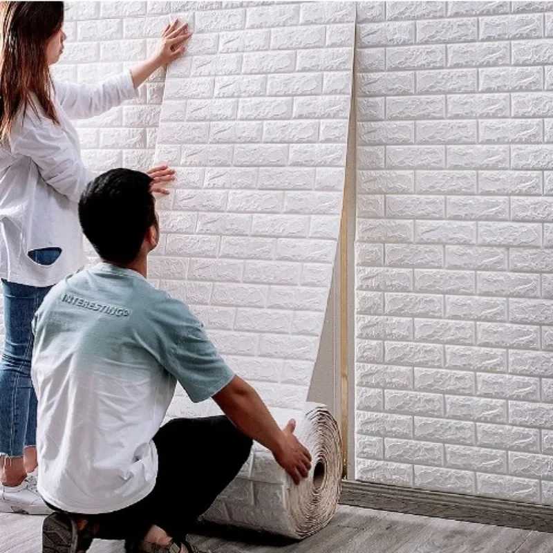 

3D мягкие пенопластовые обои в рулоне, самоклеящиеся обои «сделай сам», для гостиной, дома, кухни, ванной комнаты, декоративные обои