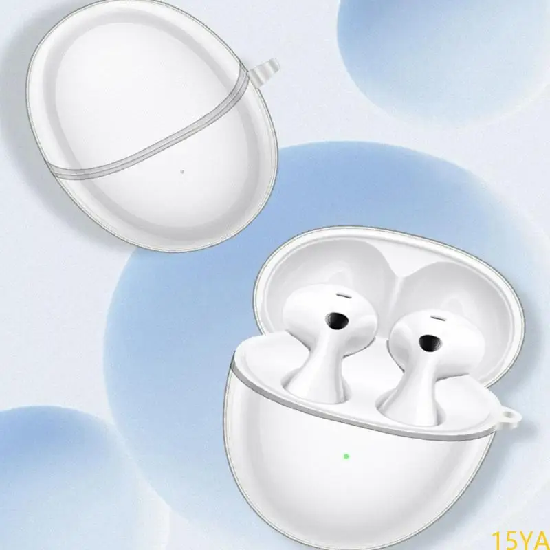 15YA Flexible Skin Soft TPU Protector Case Housing For Wireless Headphone Shockproof Cover Scratch Resistant Sleeve Daily Use
