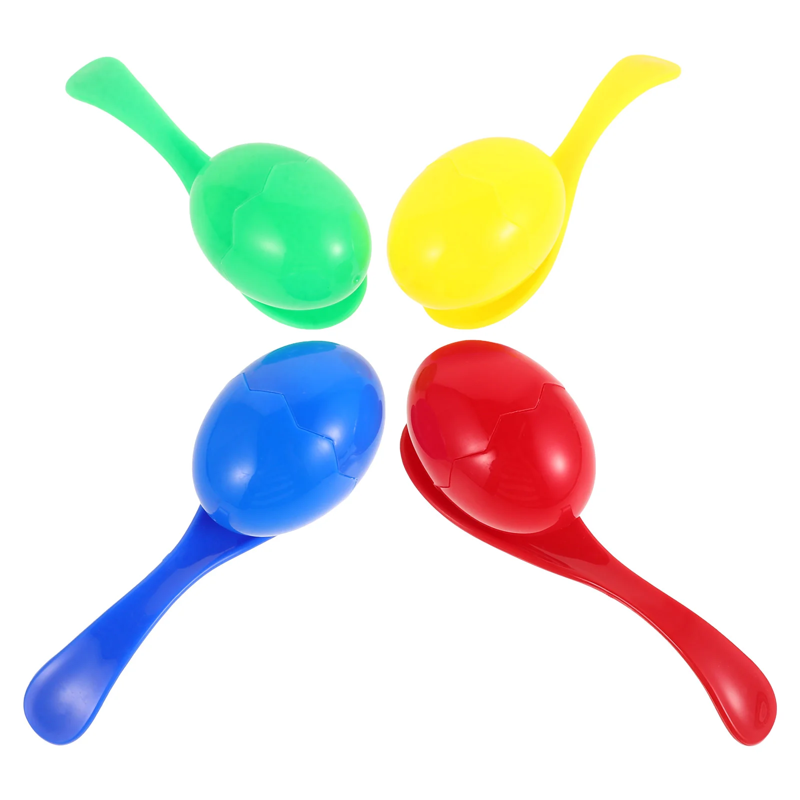 

4 Pcs Balance Spoon Toys Plastic Kids Party Games Outdoor Fun Race Game Birthday Decor Celebrations Festive