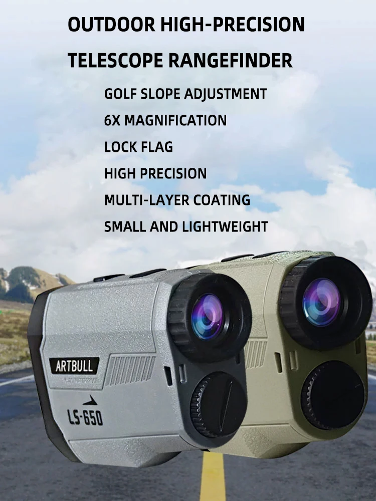 ARTBULL Golf Telescope Range Finder 650m 1000m bloccaggio di precisione misurazione dell\'altitudine e dell\'angolo correzione della rampa di