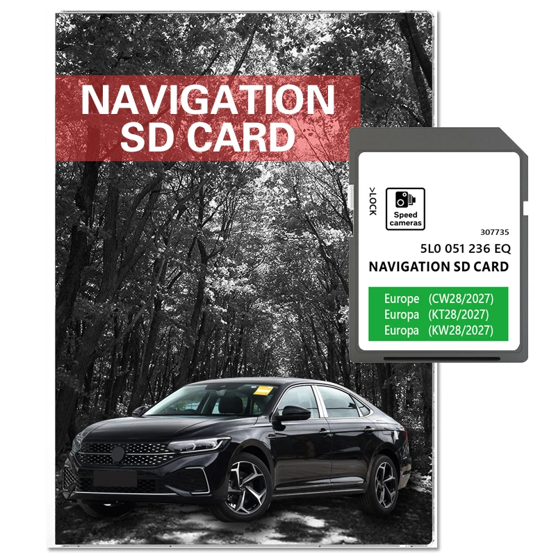 for Skoda Superb III (3V) 2015-2020 Car Discover Media2 SAT NAV SD Card 32GB Europe UK Maps 2027 5L0051236EQ Navigation