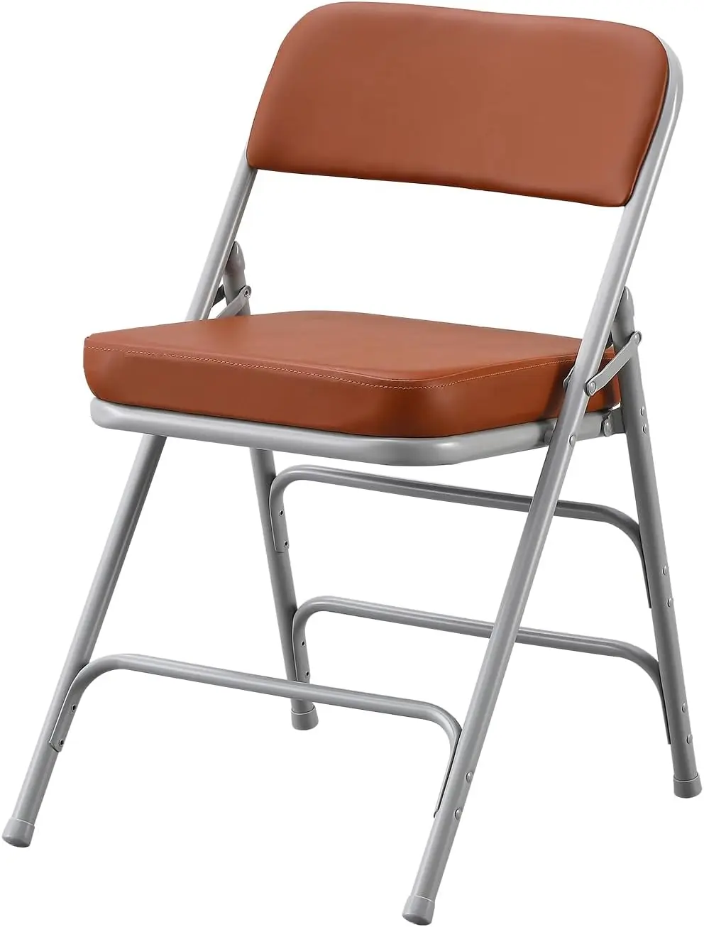 

Folding Chairs With Ultra Thi Padded Seat Foldable Chair Indoor Comfortable Metal Chairs With Soft Cushion Brown