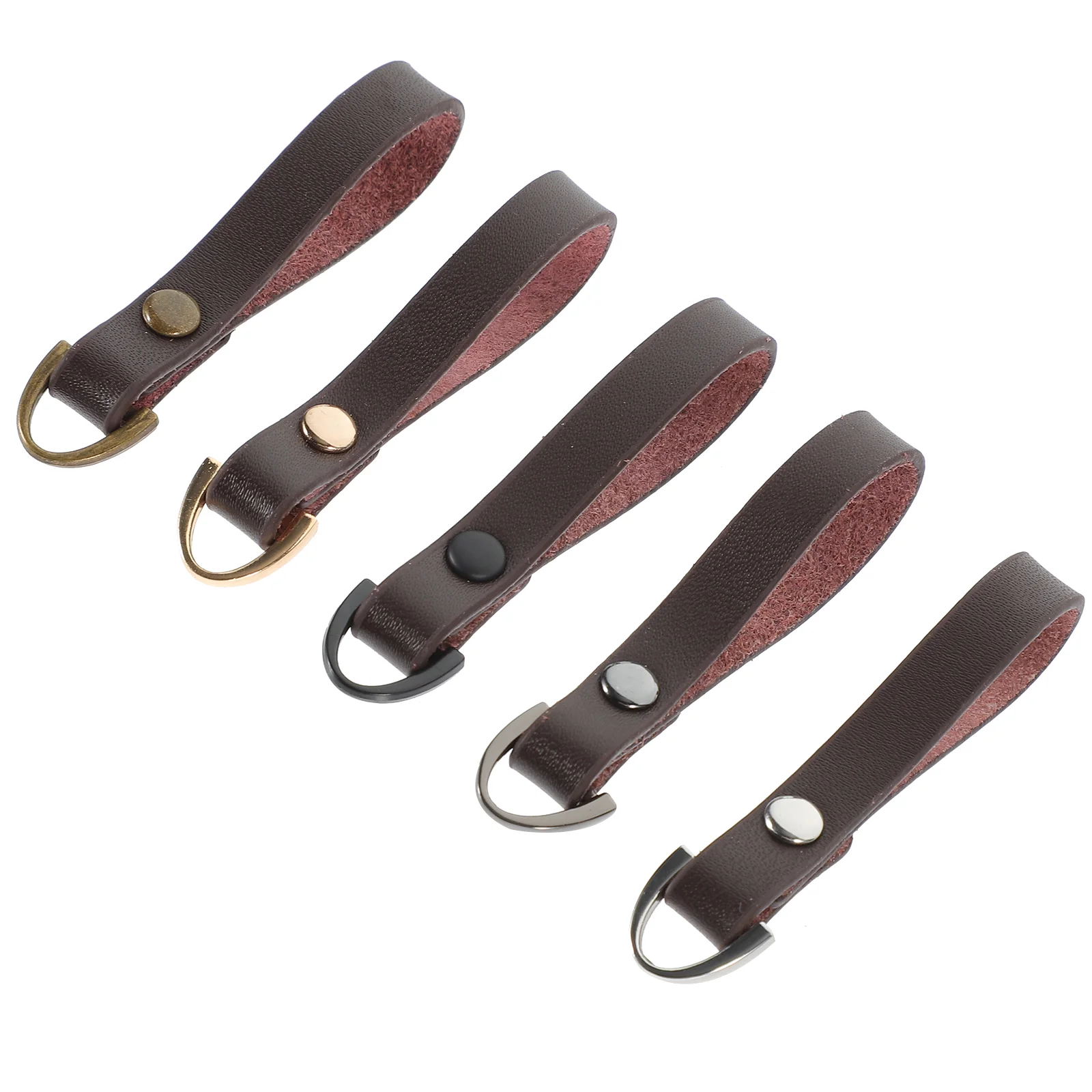 

5 Pcs Jacket Zipper Pull Lock Cowhide (second Layer) Fixer Parts