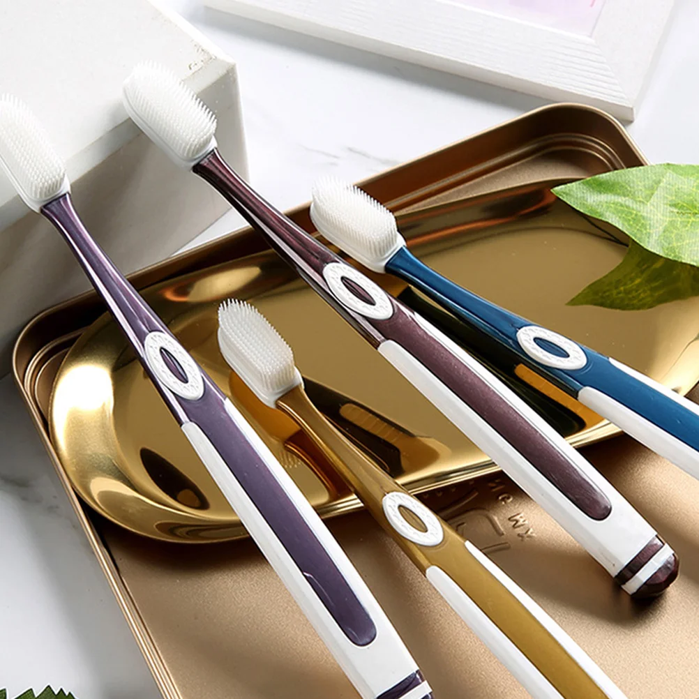 

8Pcs Manual Toothbrushes Ergonomic Design for Adults Portable Toothbrushes for Travel Home Use Safe Durable Teeth Supplies