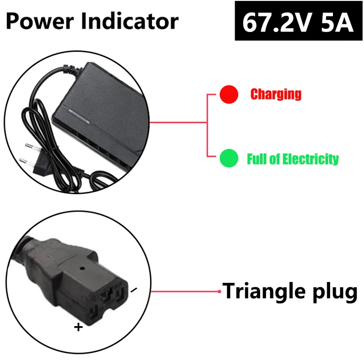 36 V/48 V/60 V/72 V 5A/2A Oplader Li-ion Batterij Elektrische Fiets Oplader 42 V/54.6 V/67.2 V/84 V 5A/2A Elektrische Scooter E-Bike Oplader