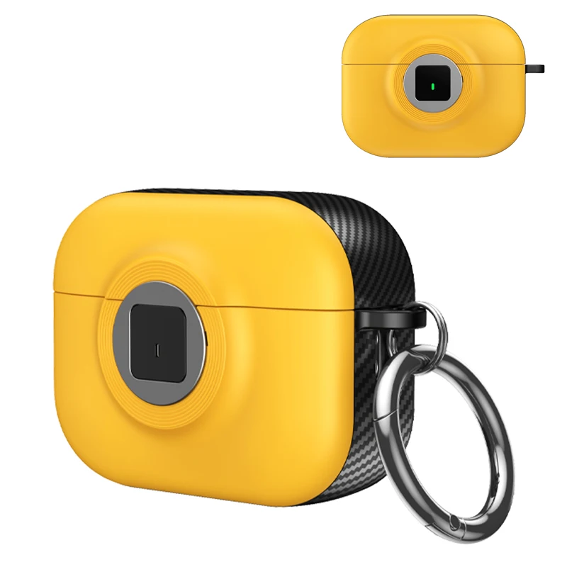 

Magnetic Headphone Case For Airpods pro 3 2 1 For Airpods 4 with Secure Lock Wireless Charging Compatible with Camera Series