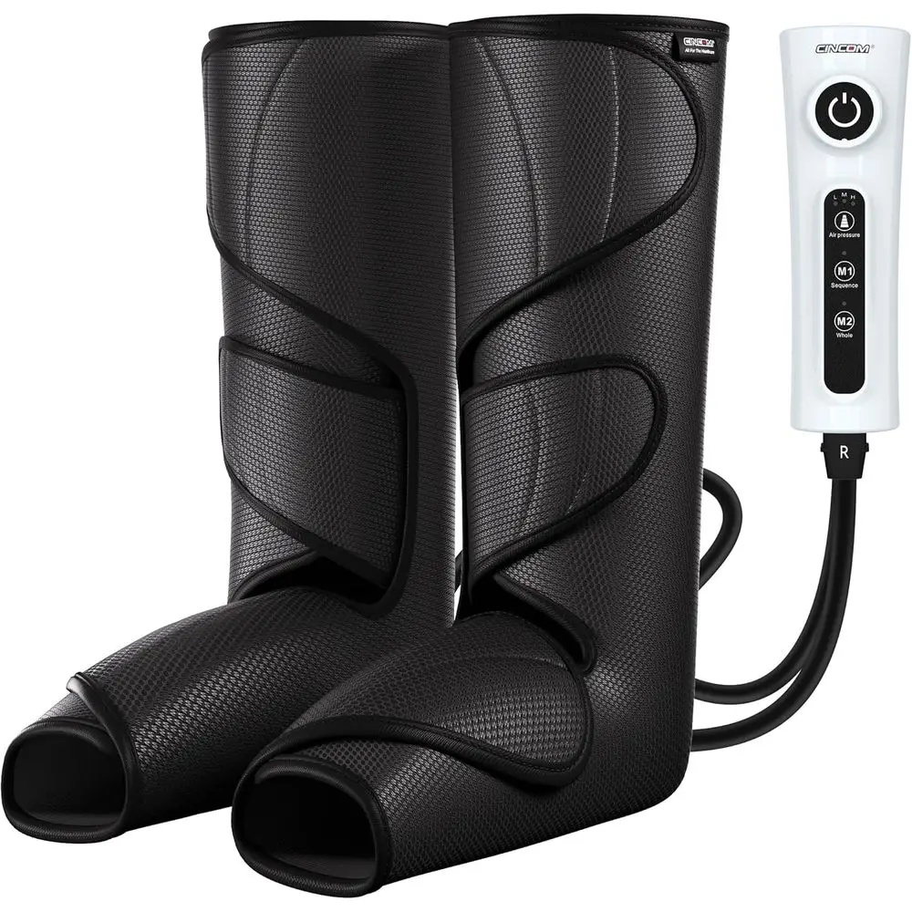 

Portable Air Compression Calf Massager with Handheld Control for Improved Leg Circulation and Pain Relief